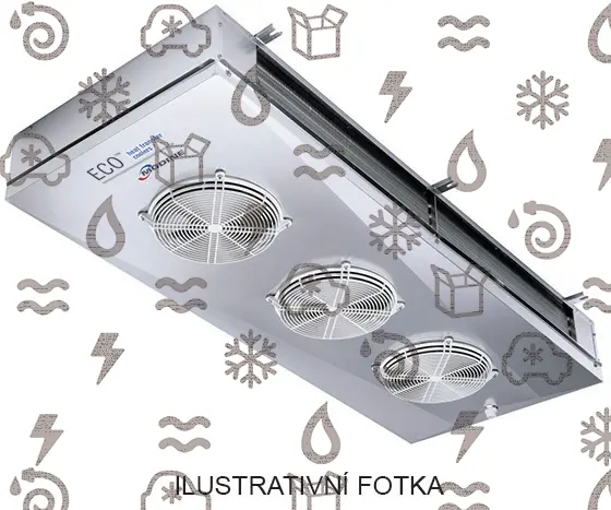 výparník ECO - Luvata DFE35EH3ED, 14.3 / 12.1 kW (dT 8 st. R404)